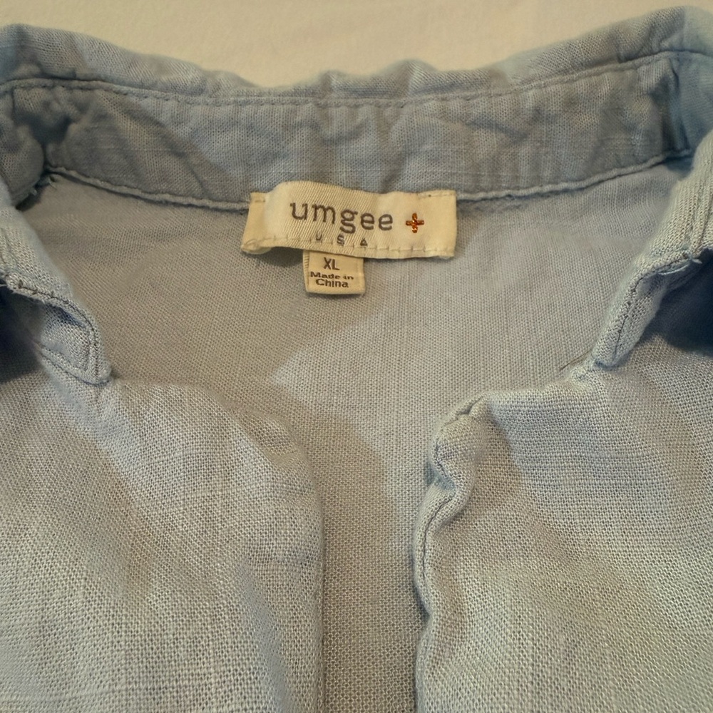 Umgee Light Blue Dress/Tunic Top - Picture 2 of 6